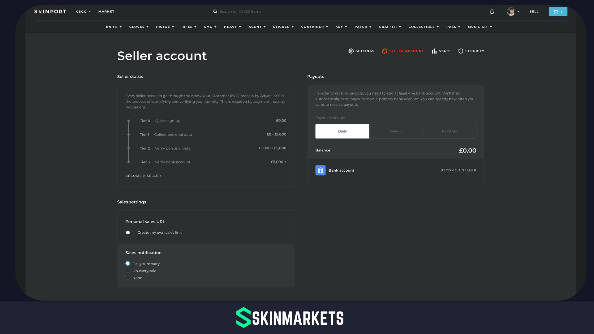 Payment & Withdrawal Methods at Skinport | Skinmarkets.com